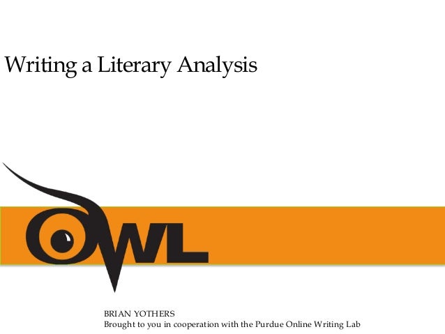 purdue owl literary analysis essay